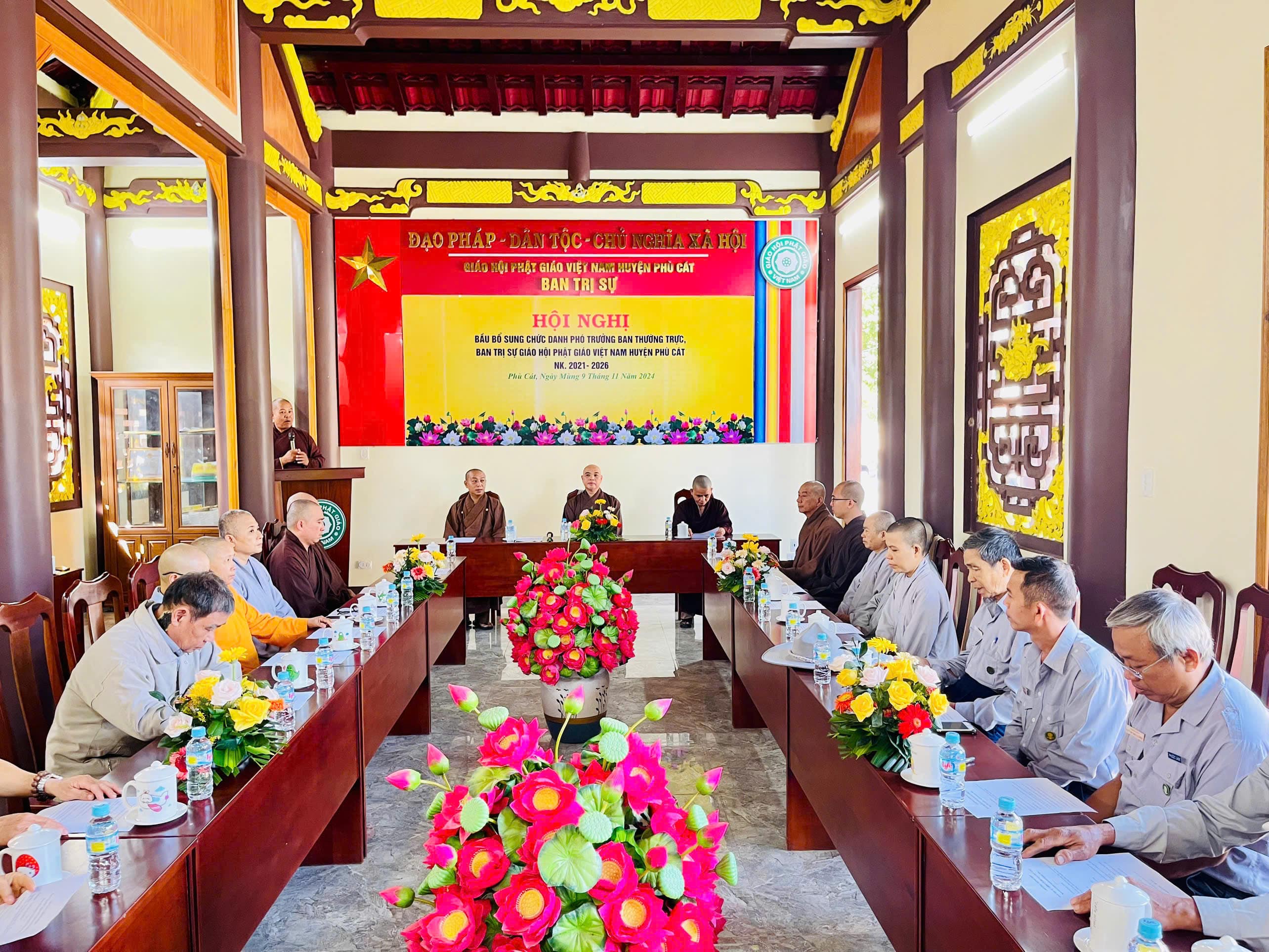 Phù Cát Hội nghị suy cử Phó Trưởng Ban Thường trực Ban Trị sự Phật giáo huyện